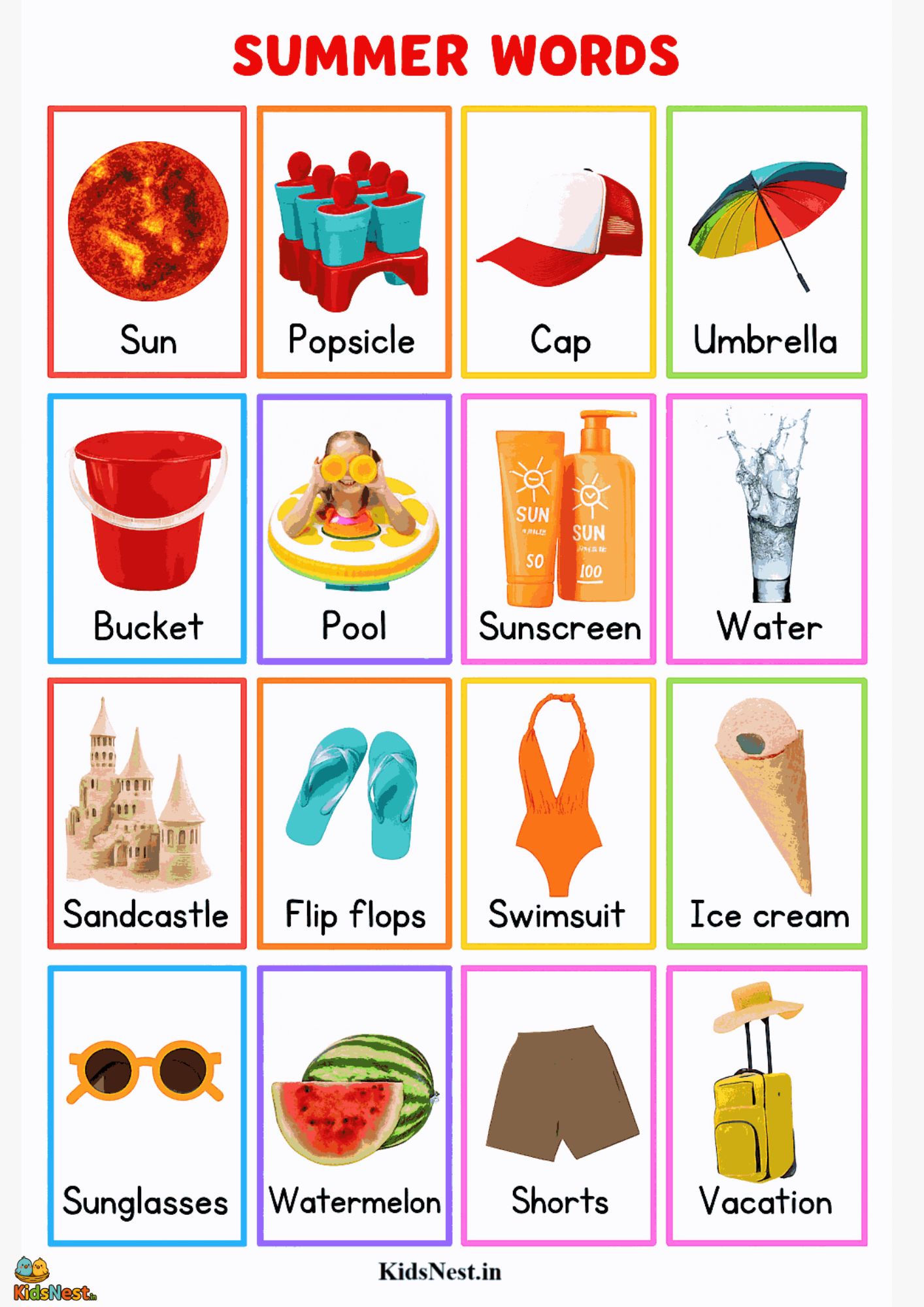 Summer Worksheets for Kids | Printable Educational Activities cover