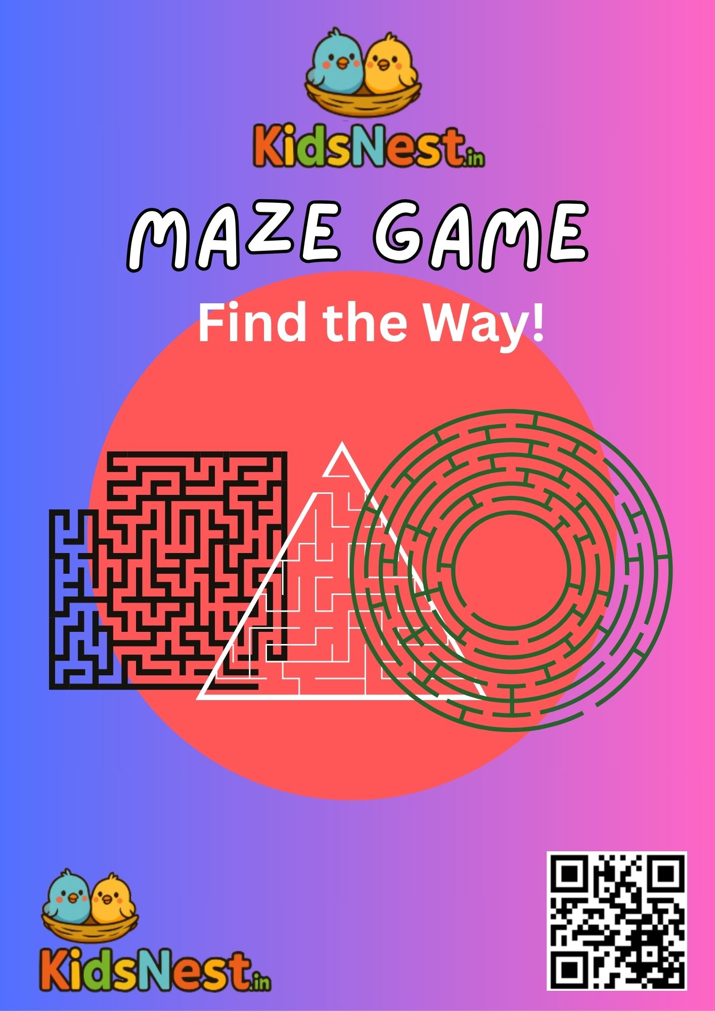 Printable Maze Activity Book for Kids | Educational Games