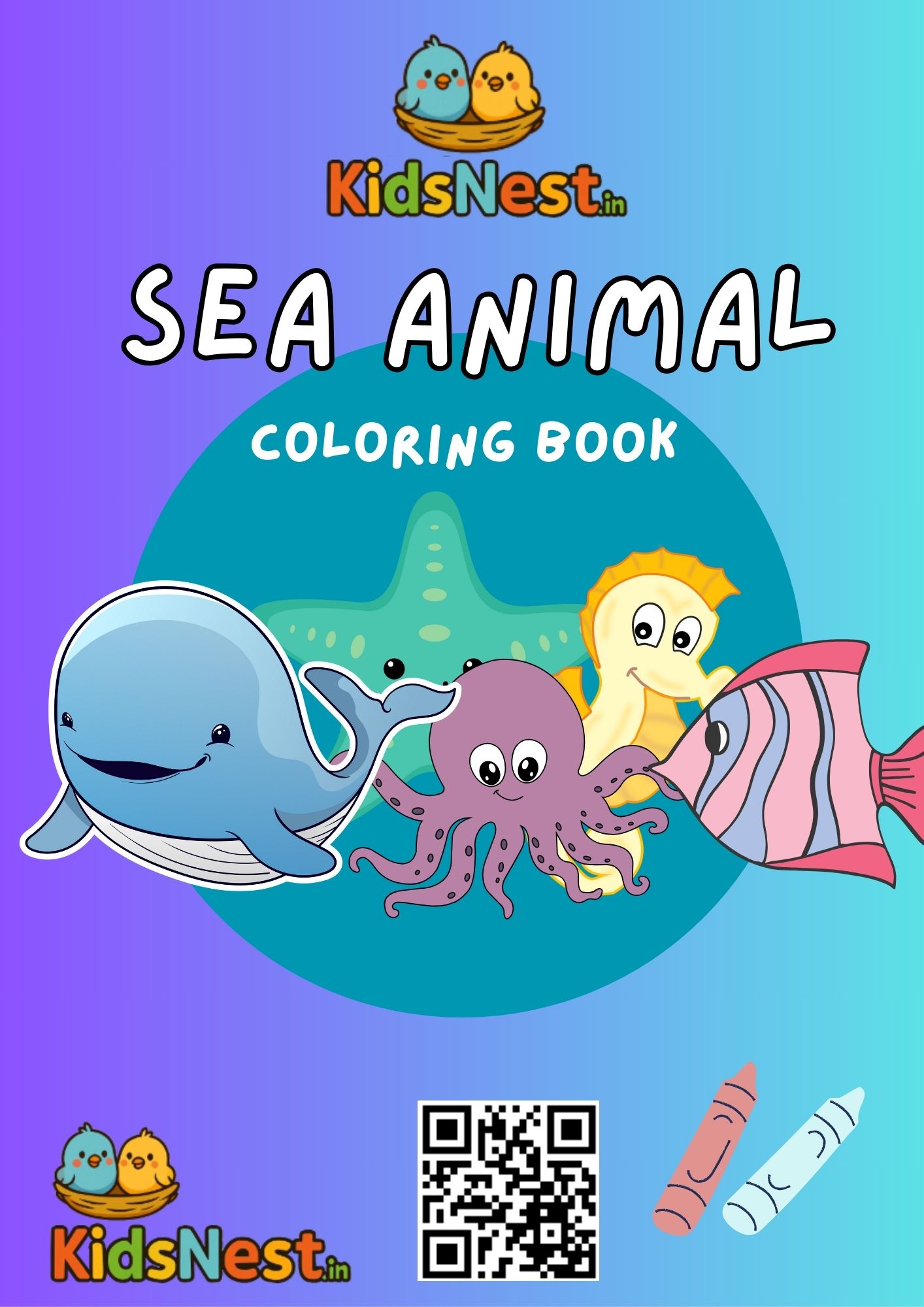 Printable Sea Animal Activity Book | Kids Worksheets