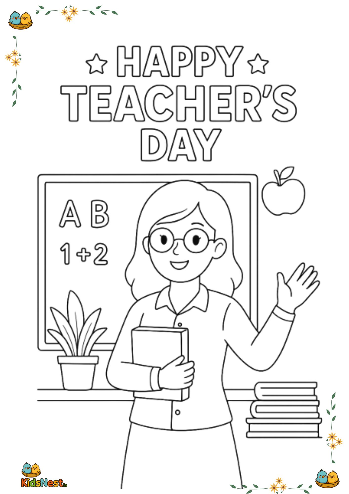Teacher's Day Worksheets | Free Printable Activities cover