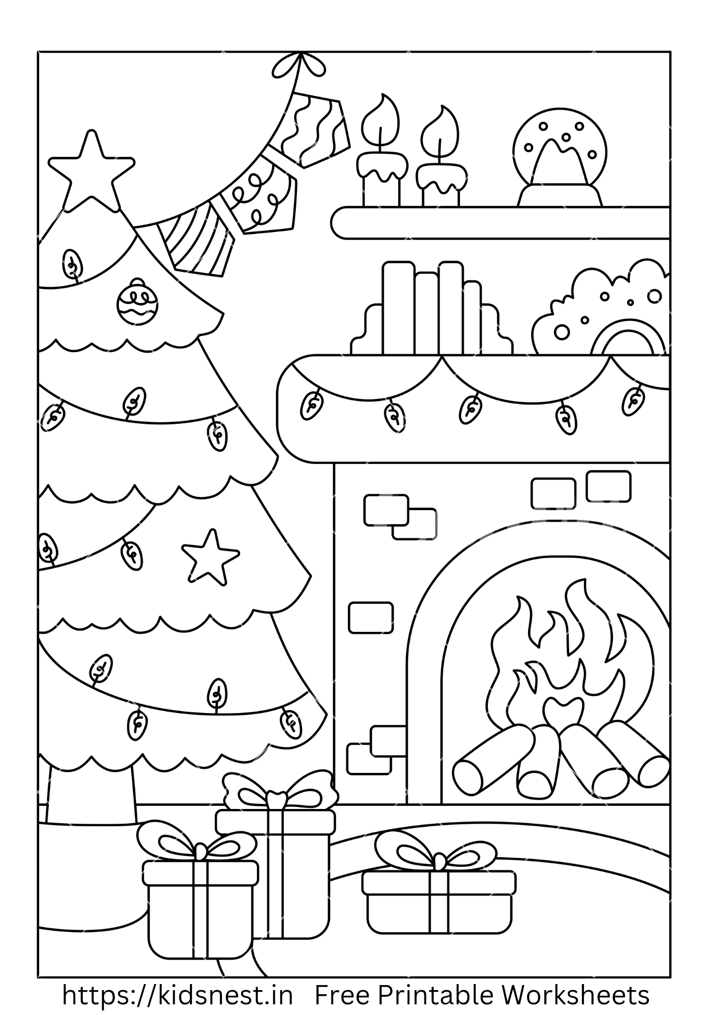 Free Christmas Coloring Pages - Printable Activities for Kids