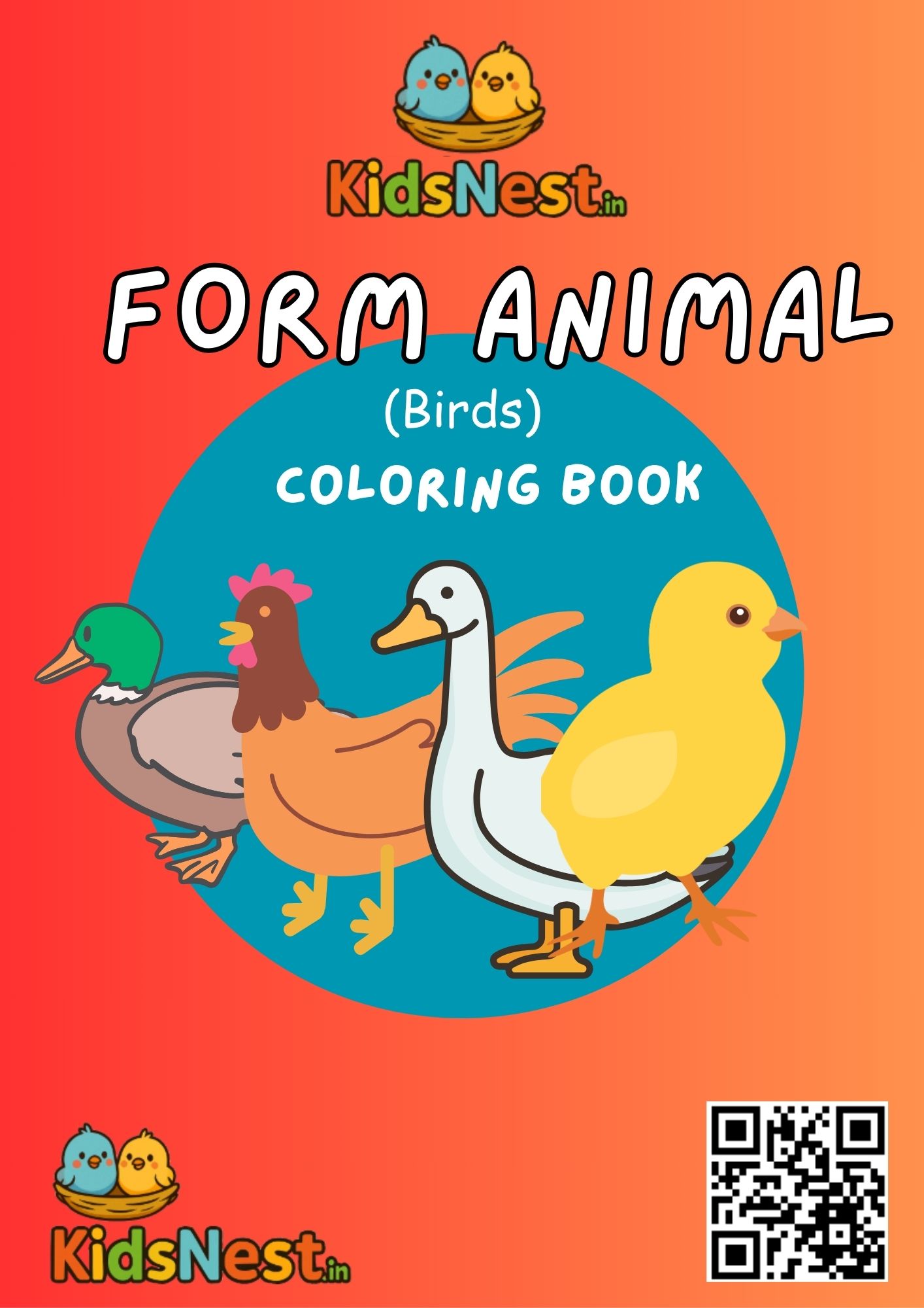 Farm Birds Printable Activity Page for Kids & Teachers