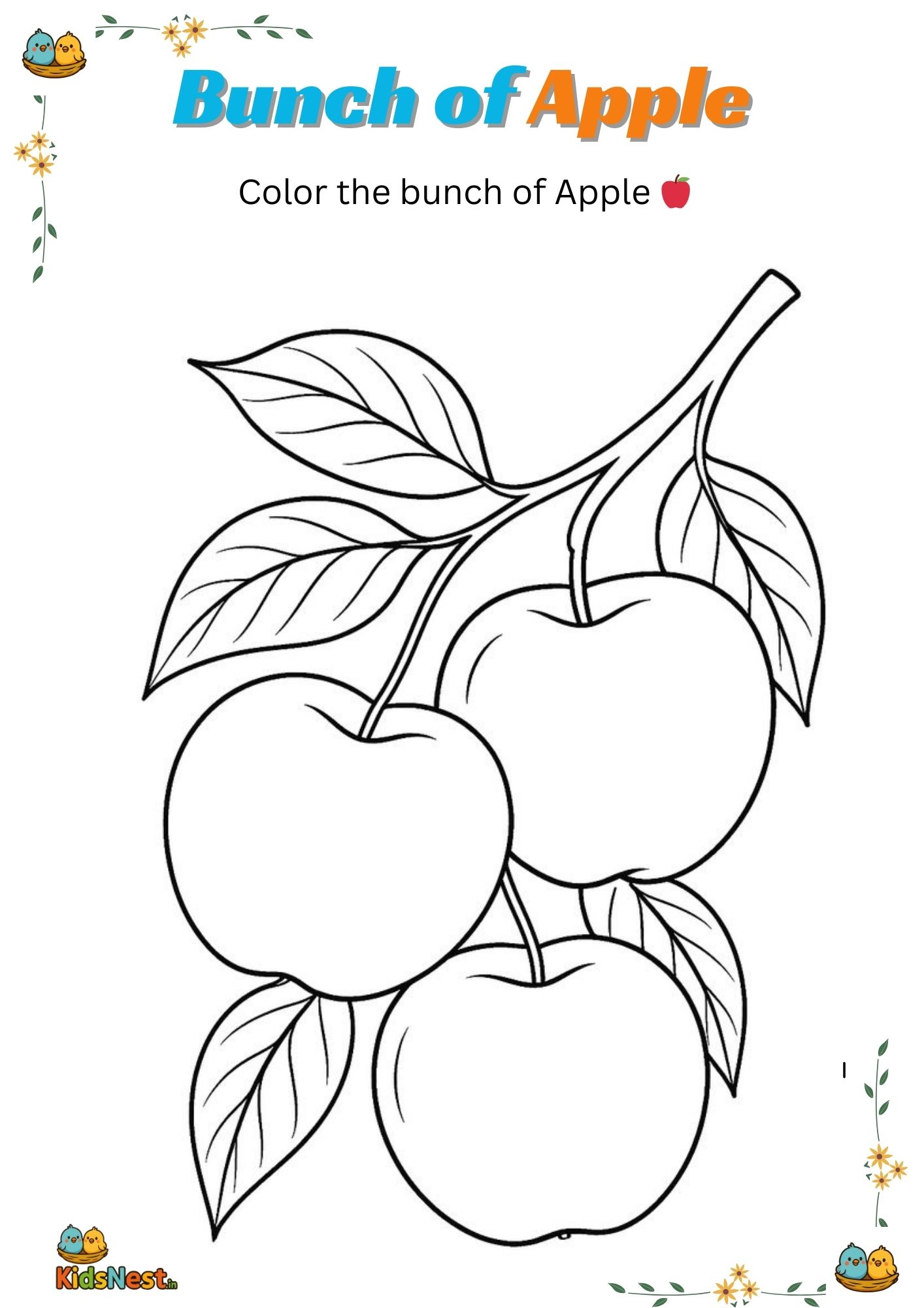 Apple Coloring Page