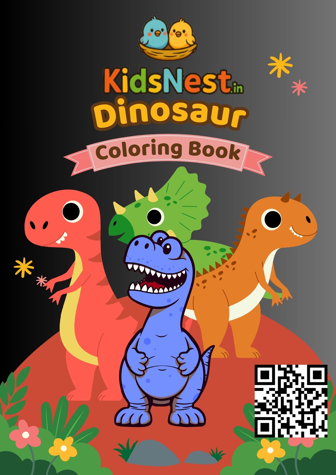 Printable Dinosaur Coloring Pages for Kids & Toddlers