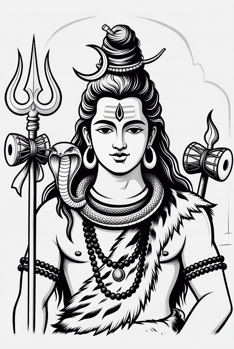 Maha Shivaratri Coloring Page for Kids | Free Printable