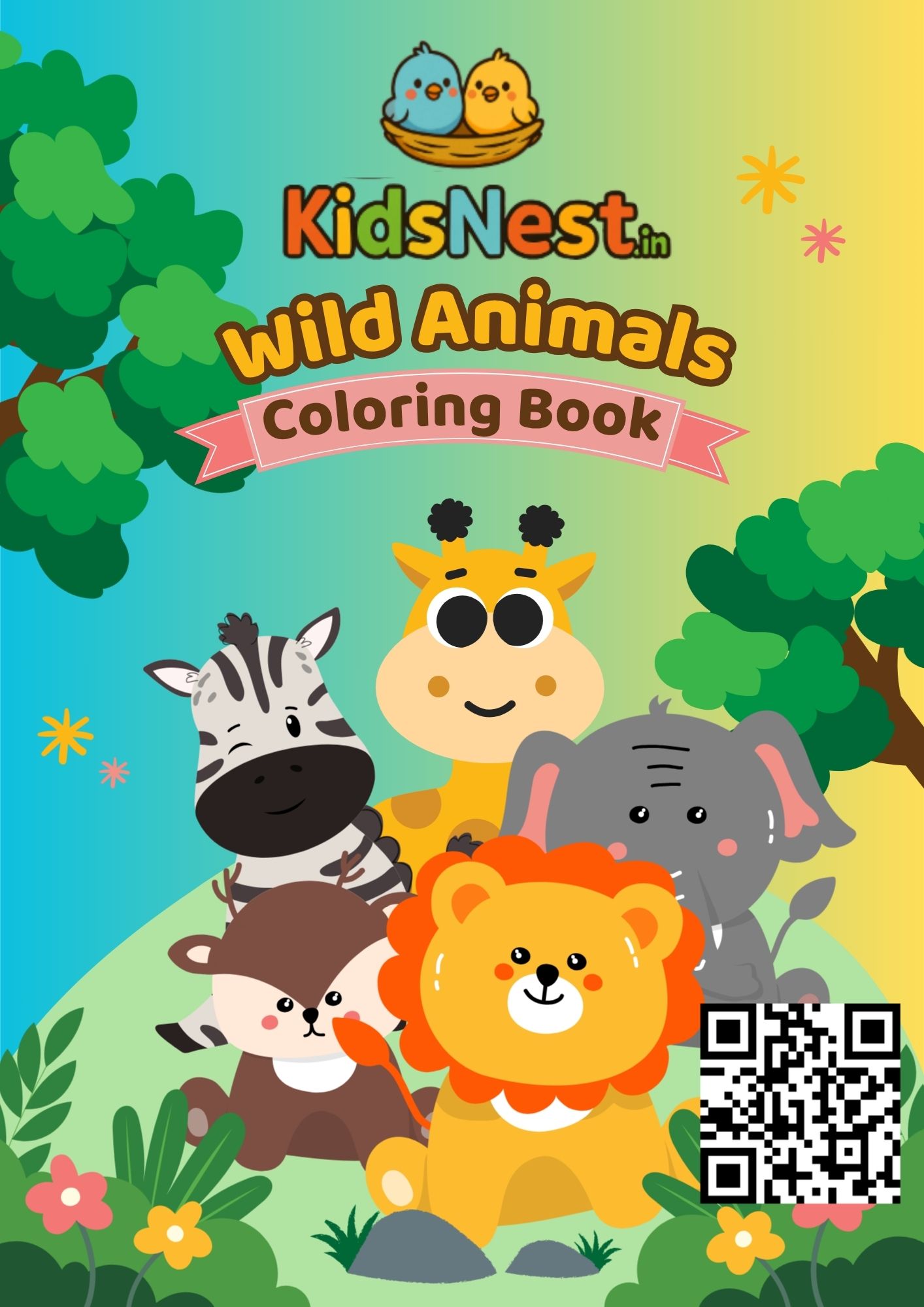 Wild Animals Coloring Pages for Kids | Printable Activities