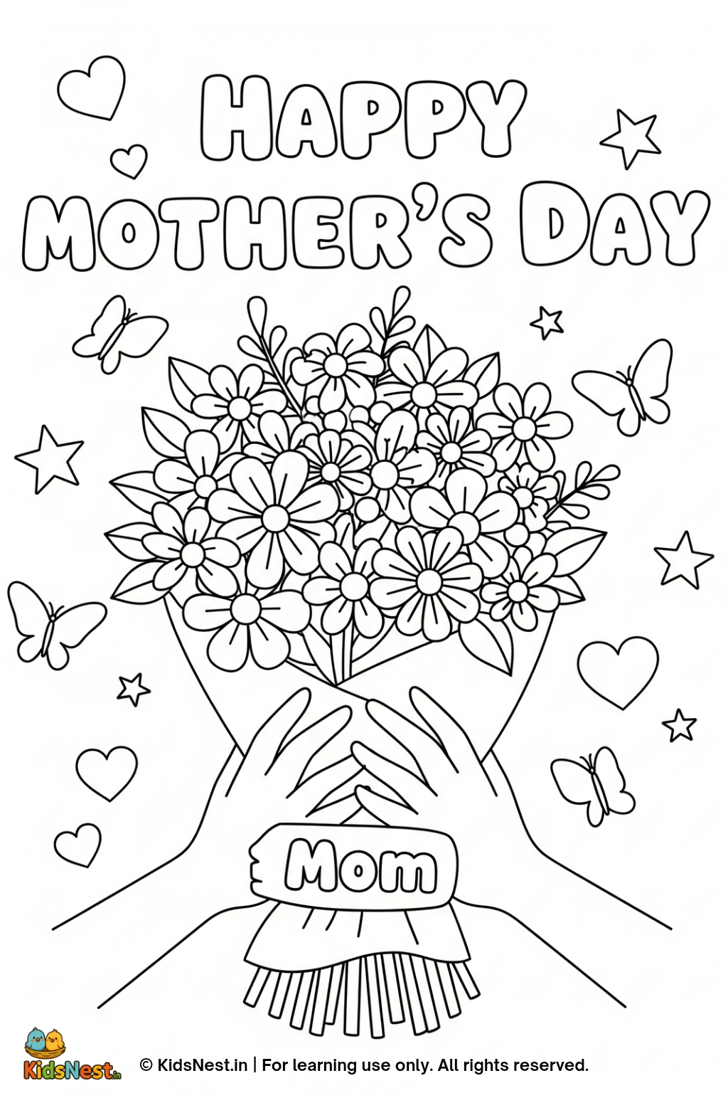 Free Mother's Day Coloring Page for Kids | Printable