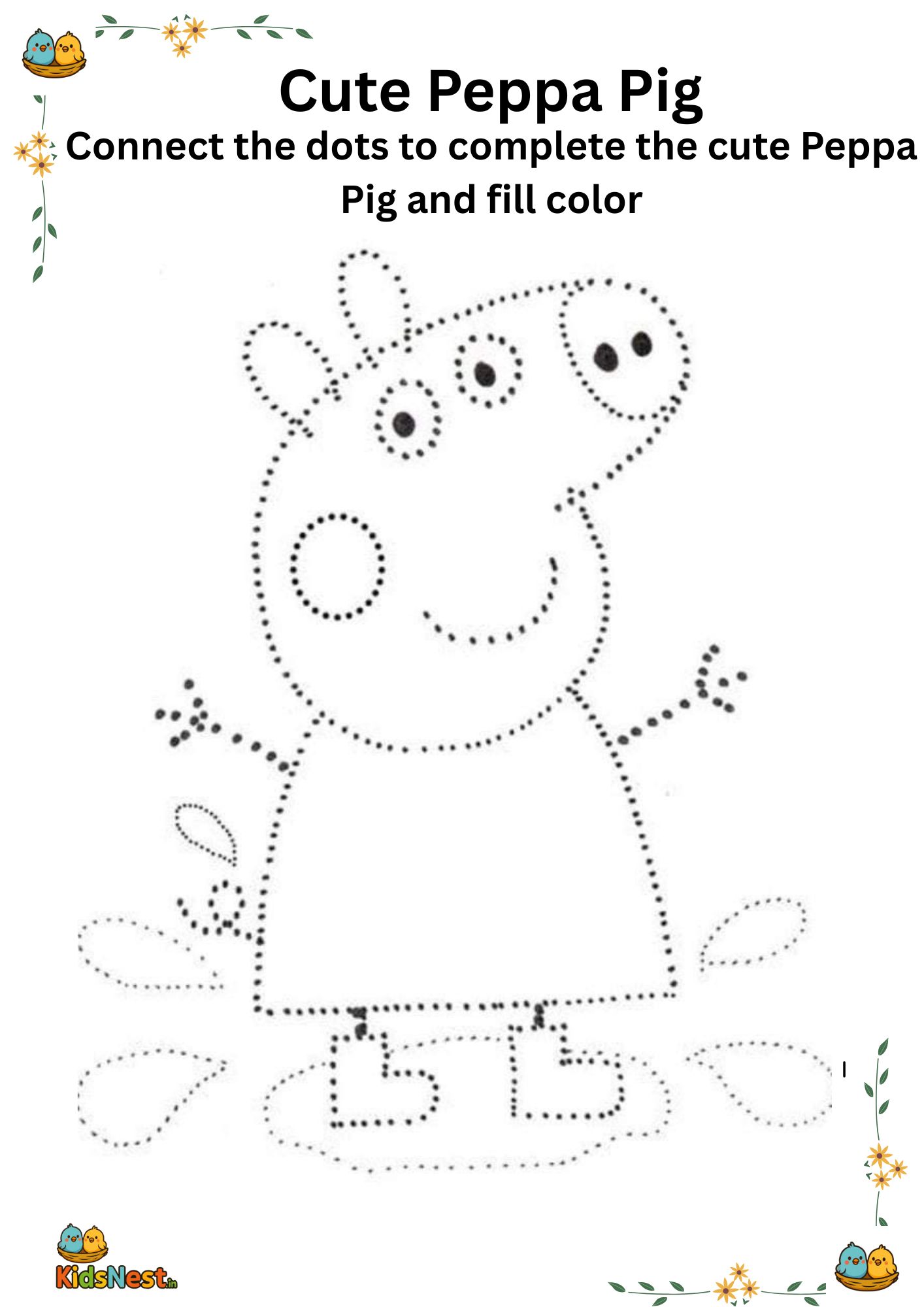 Peppa Pig Coloring Pages & Activities | Free Printables