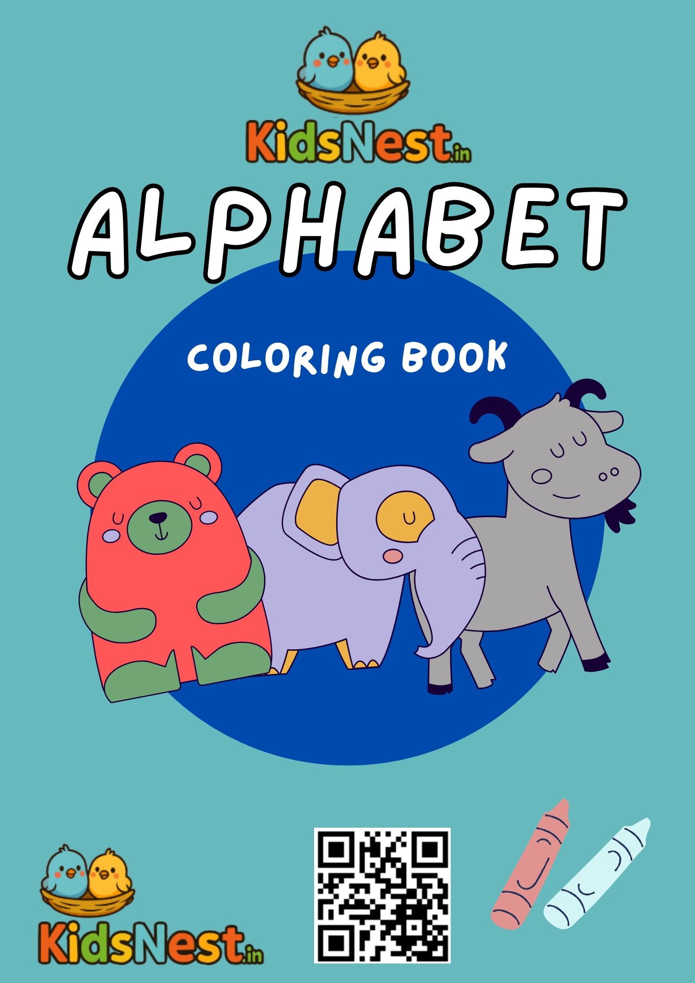 Printable Alphabet Colouring Book | Kids A-Z Activity Pages