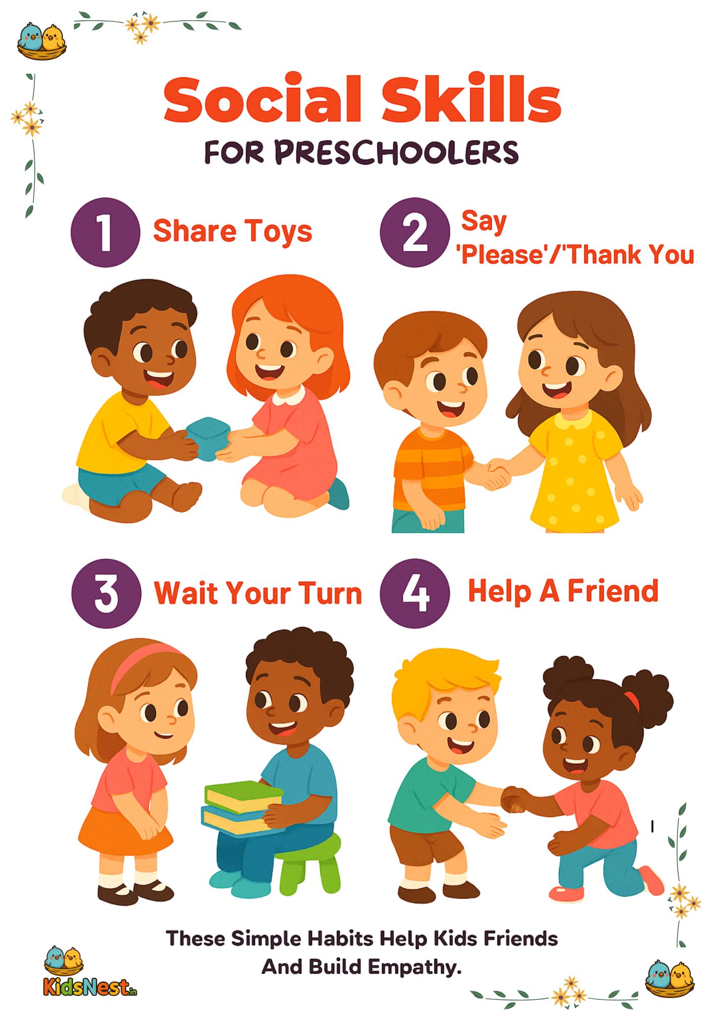 Social Skills for Kids: Printable Activities & Worksheets