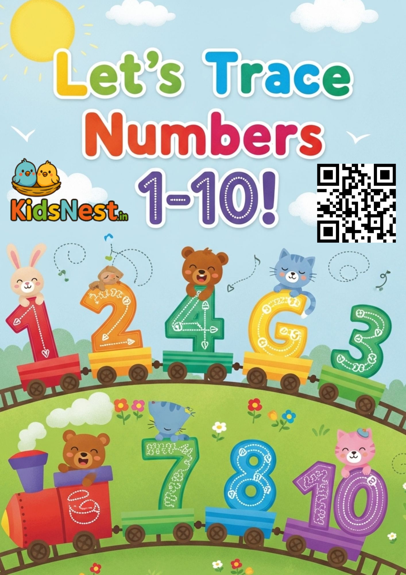Preschool Number 1-10 Tracing Worksheets | Printable Book