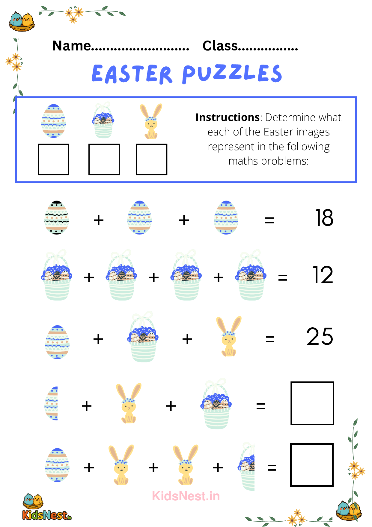 Printable Easter Puzzles for Kids | Fun Activities & Worksheets cover