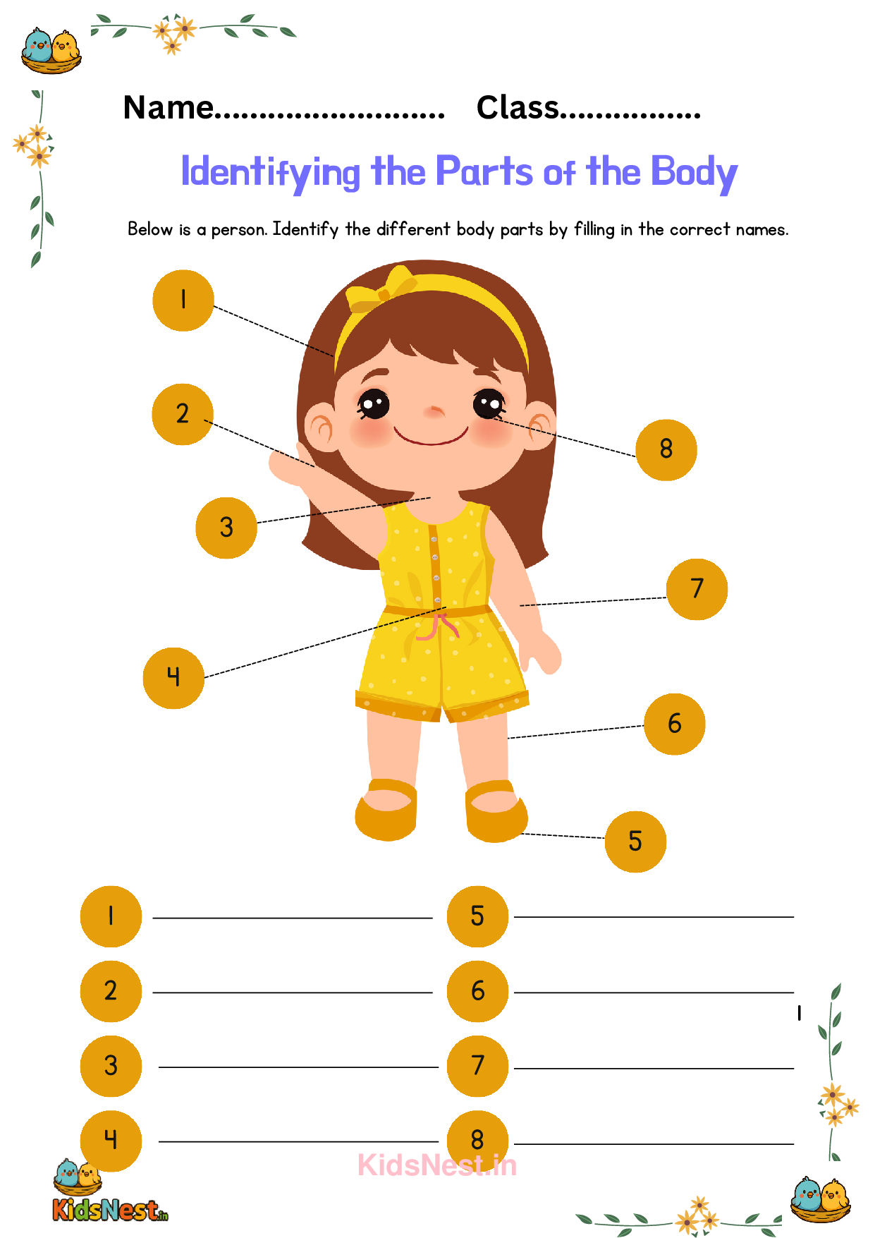 Body Parts Worksheets & Activities for Kids | Printables