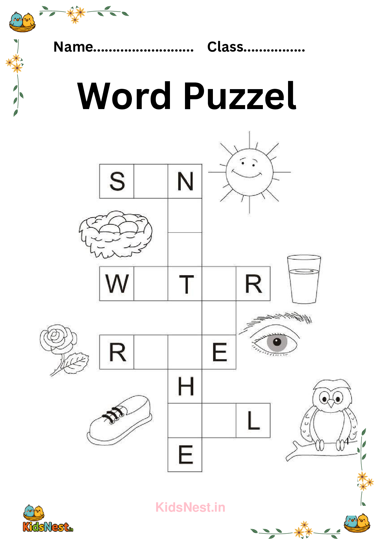 Fun Word Puzzles for Kids | Printable Educational Worksheets cover