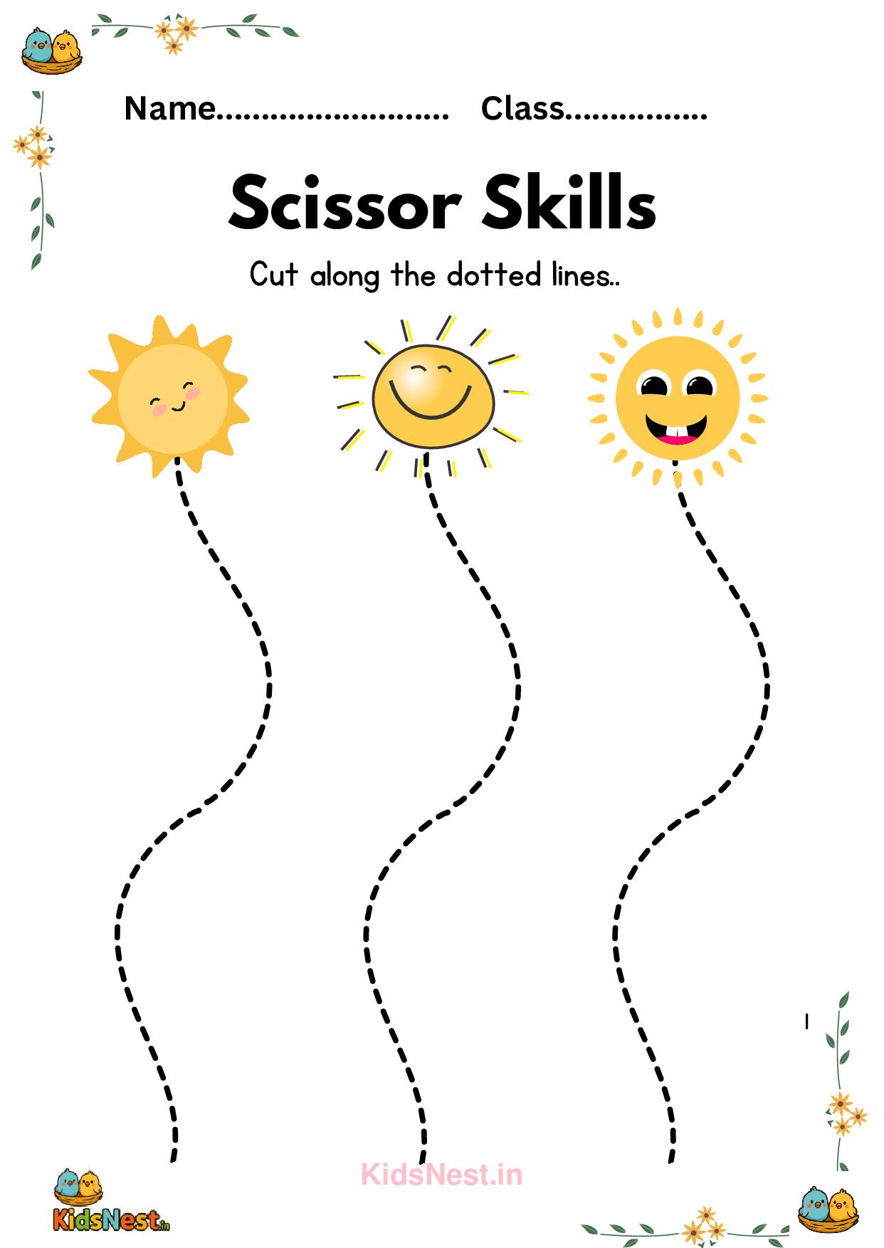 Scissor Skills Worksheets | Fun Printable Activities for Kids