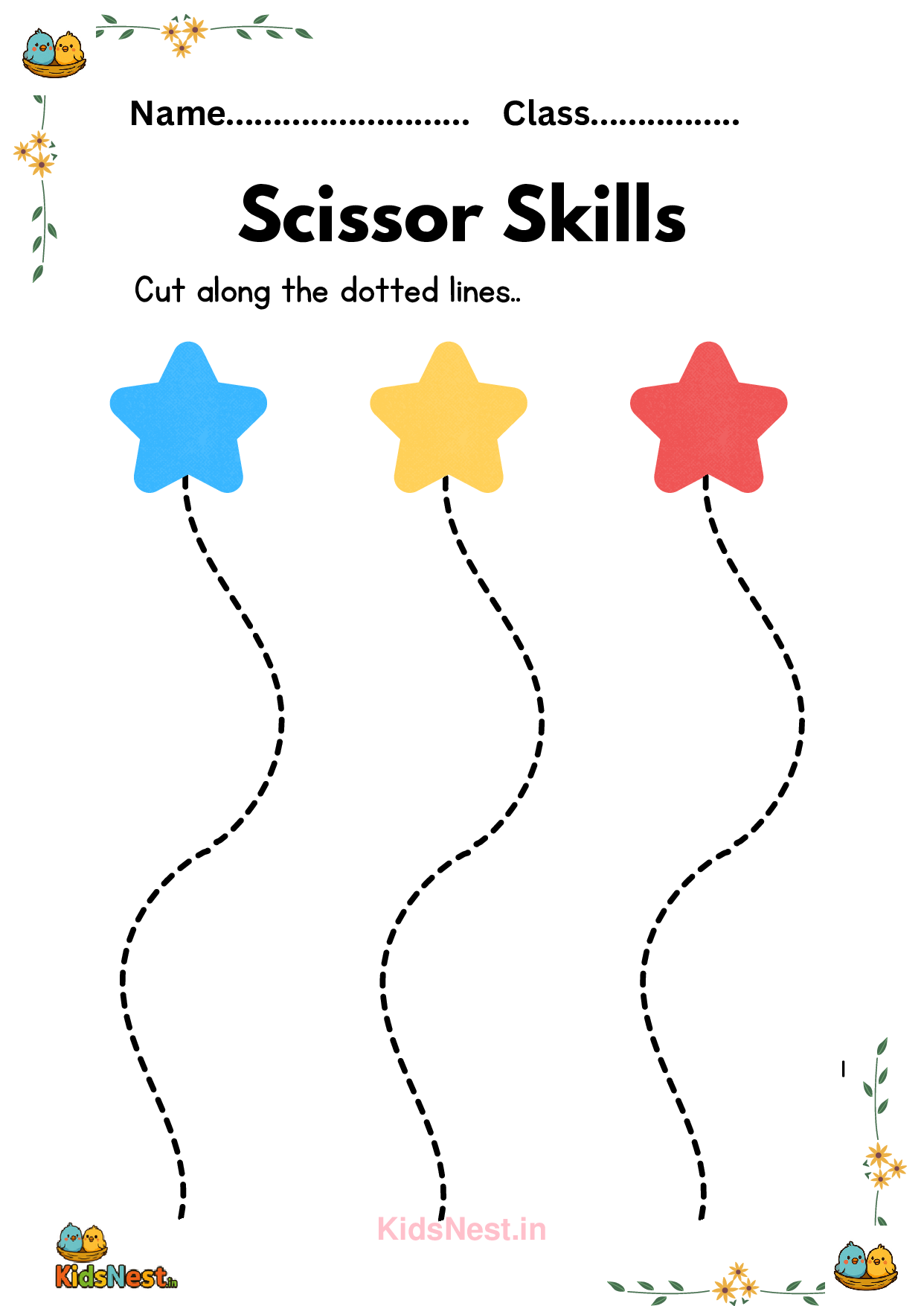 Scissor Skill Activities & Worksheets for Kids | Printables