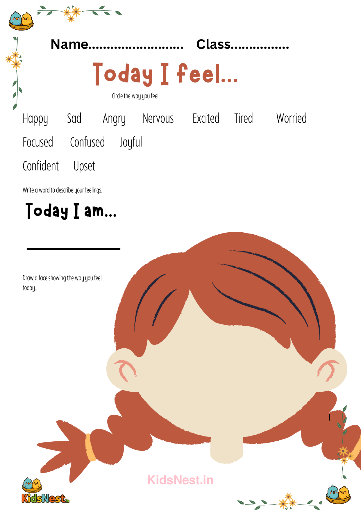 Kids Feelings Activity & Emotional Learning Printables