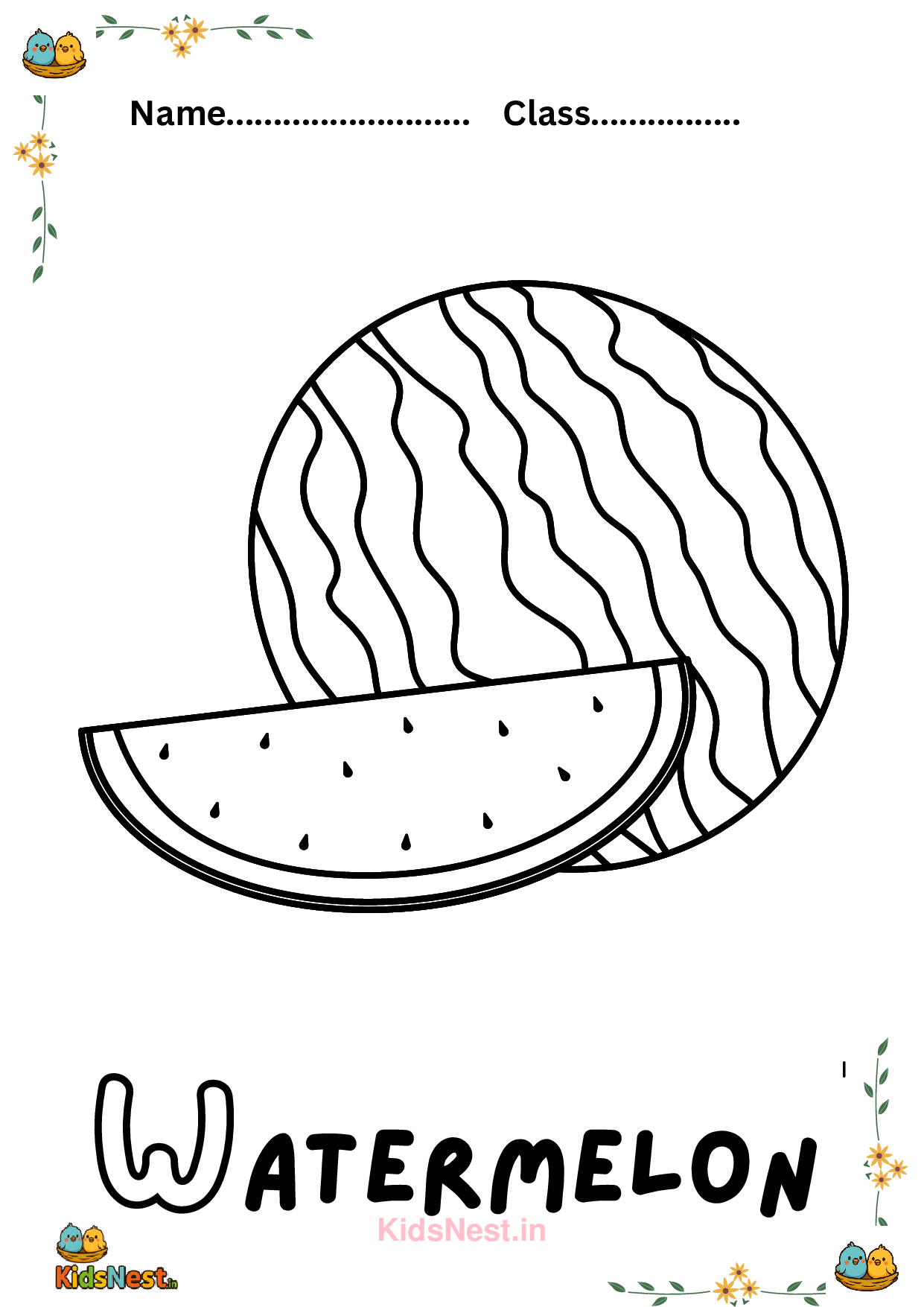 Watermelon Magic: Kids Printable Activities & Worksheets cover
