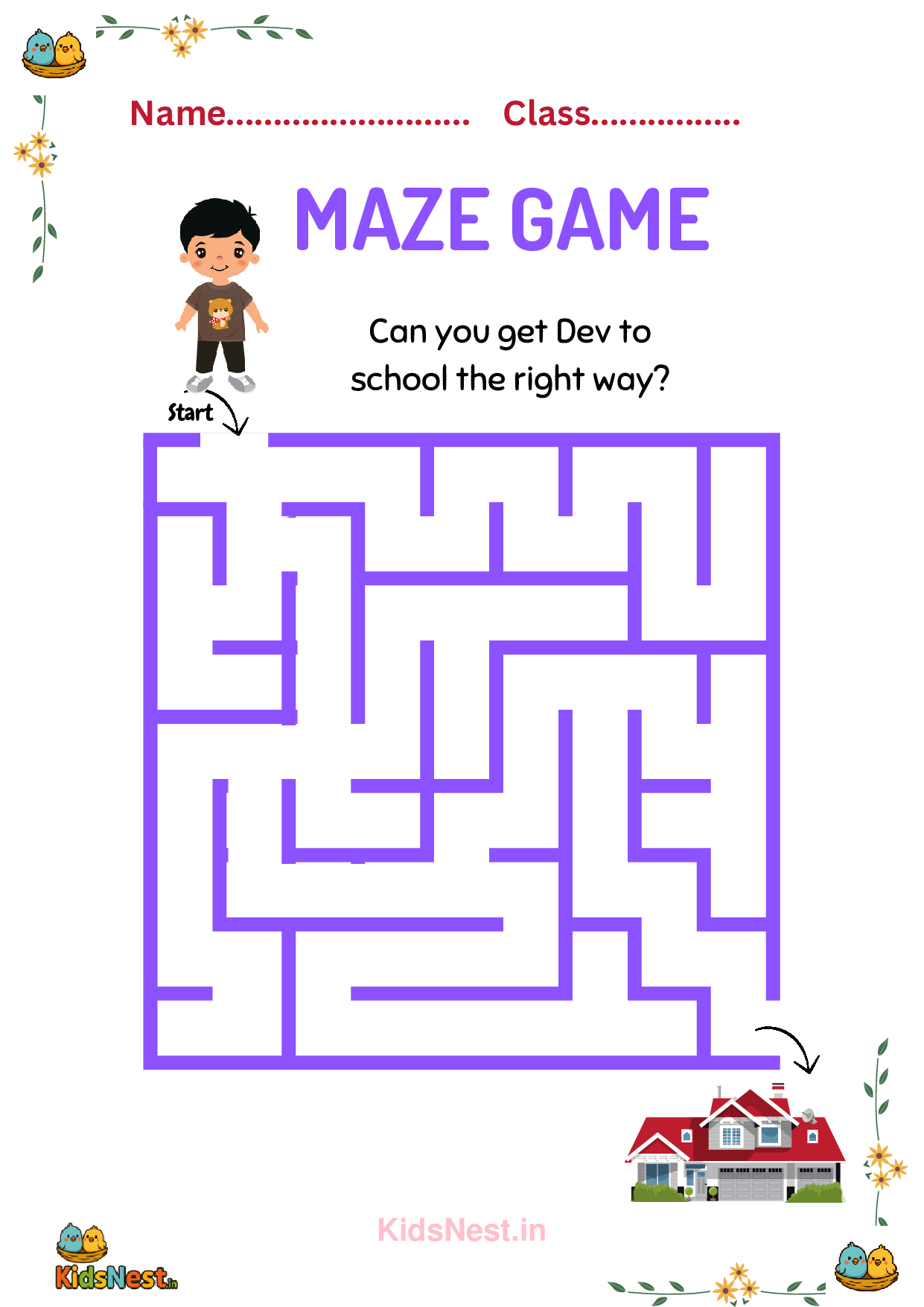Printable Maze Worksheets for Kids | Fun Educational Activities