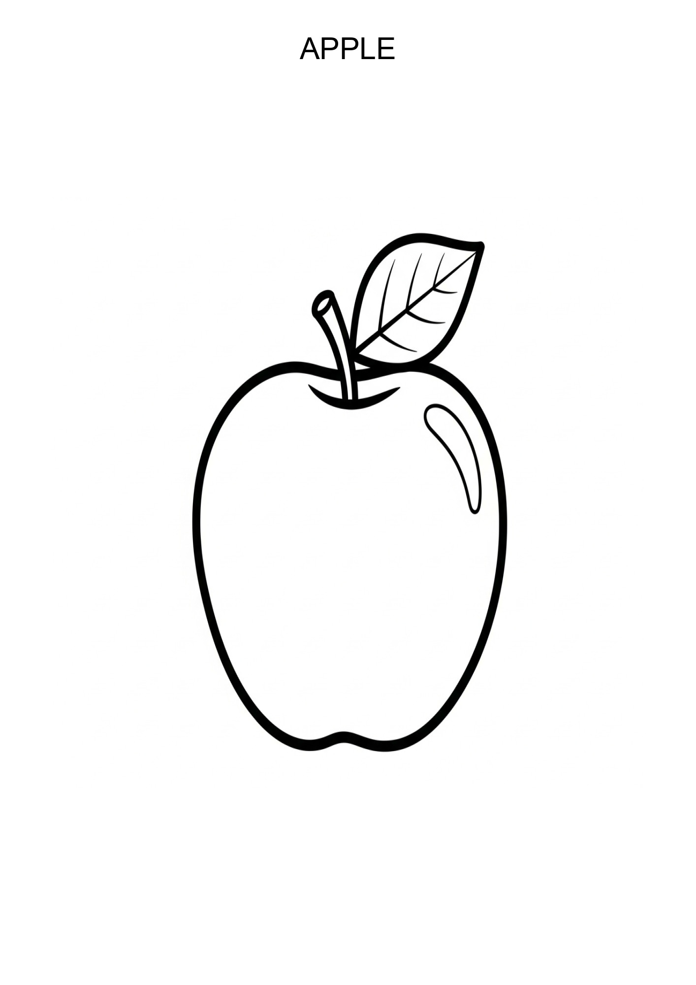 Apple Worksheets & Coloring Pages for Kids - Free Printables