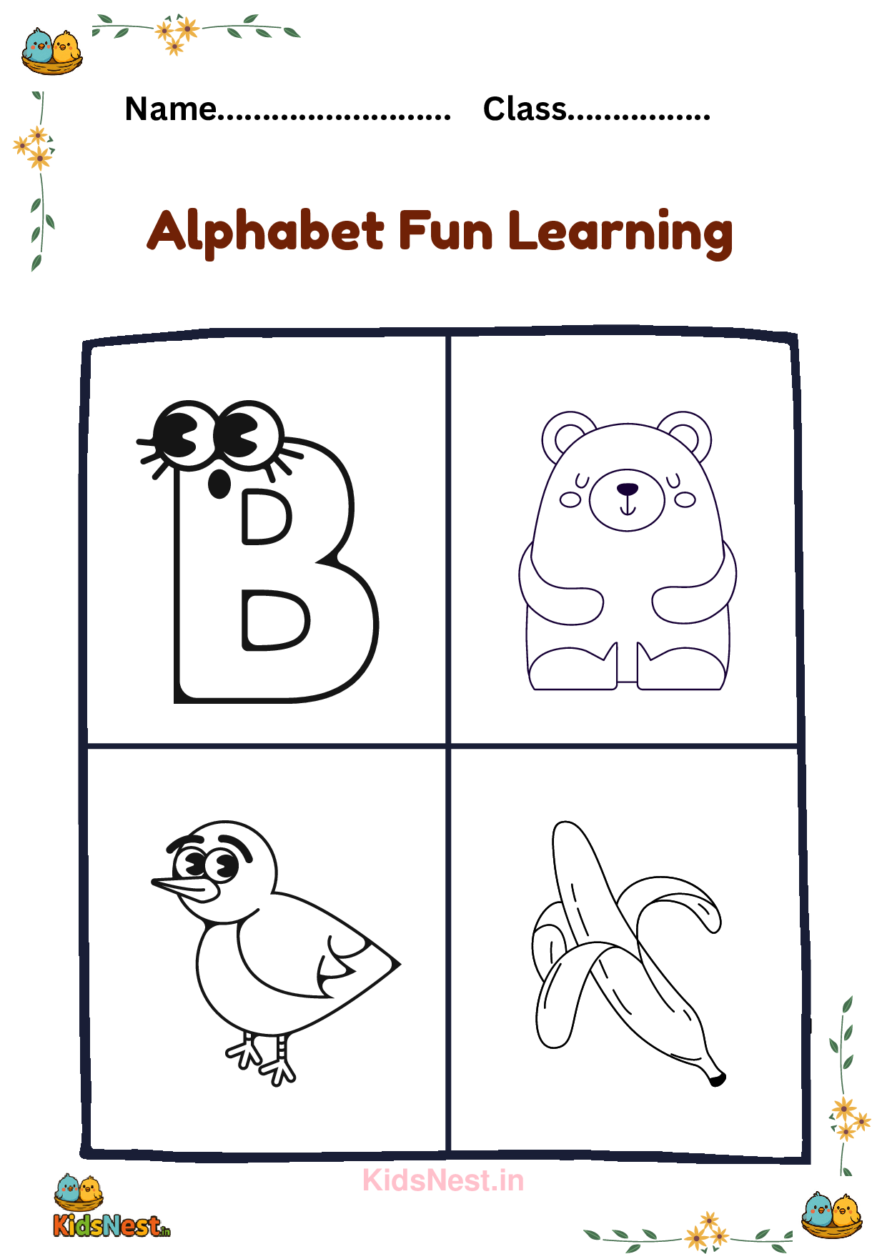 Learn Letter B | Fun Alphabet Activities & Printables