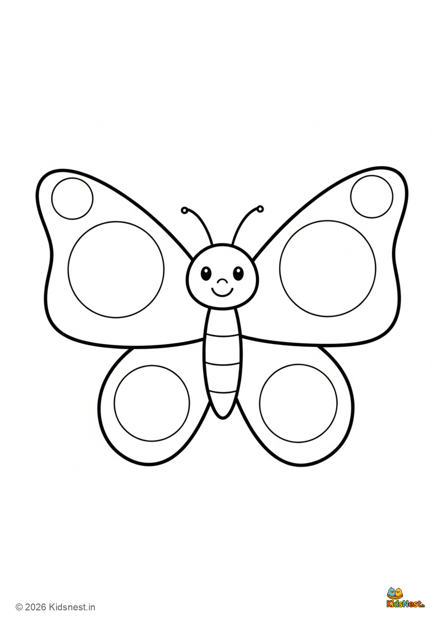 Butterfly Dot Activity Worksheet | Printable Kids Learning Fun