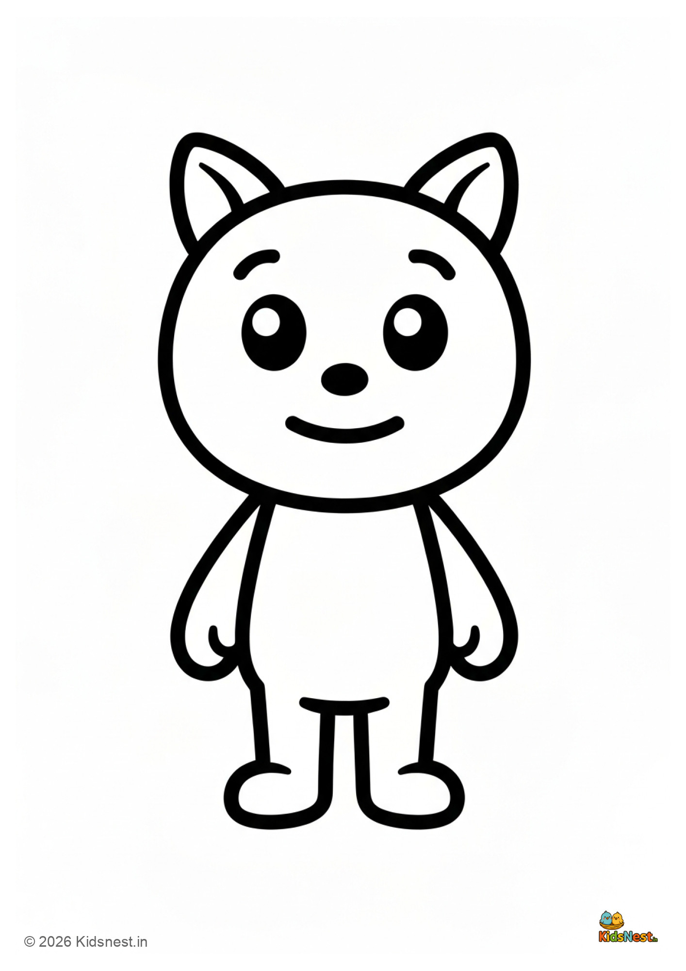 Damo Cosita Coloring Page | Printable Kids Activity Sheet