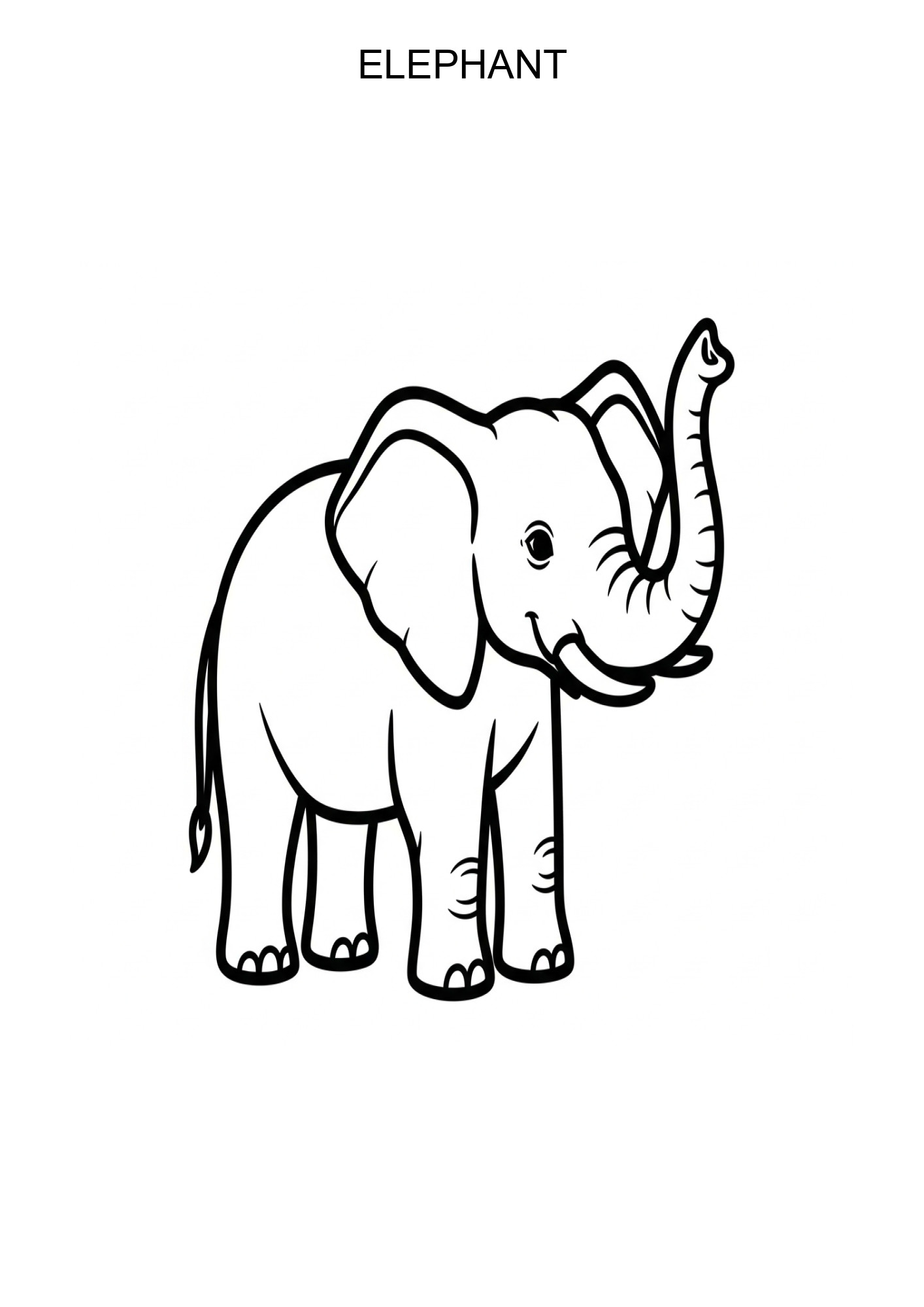 Elephant Worksheets & Coloring Pages | Printable Kids Activities