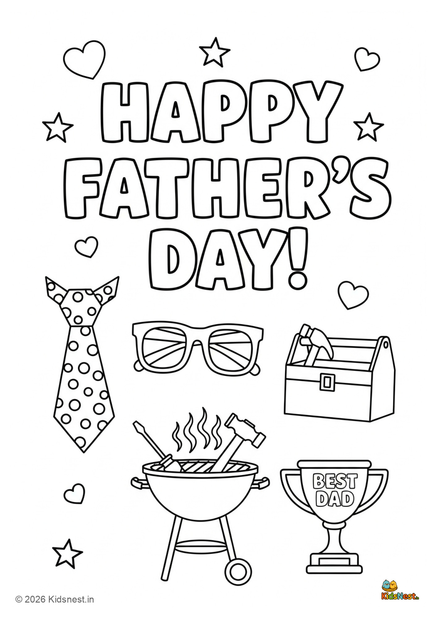 Free Printable Father's Day Coloring Pages for Kids