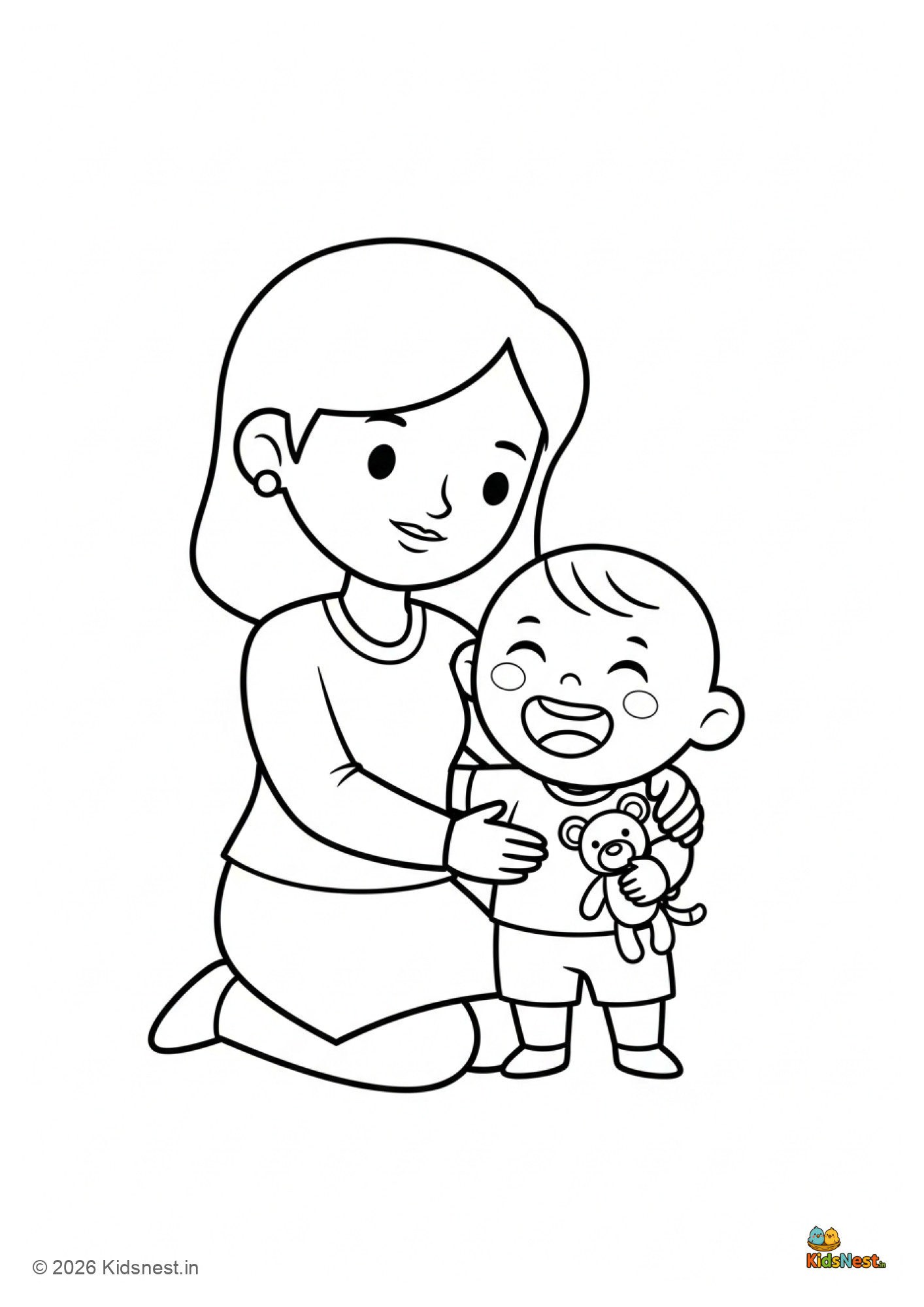 Free Mother's Day Coloring Page for Kids | Printable Activity