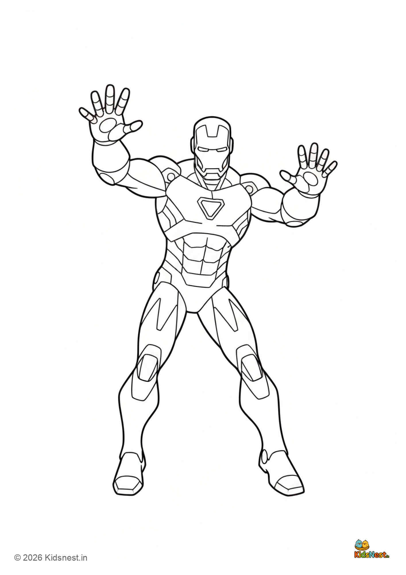 Free Printable Ironman Coloring Page for Kids | Fun Activity