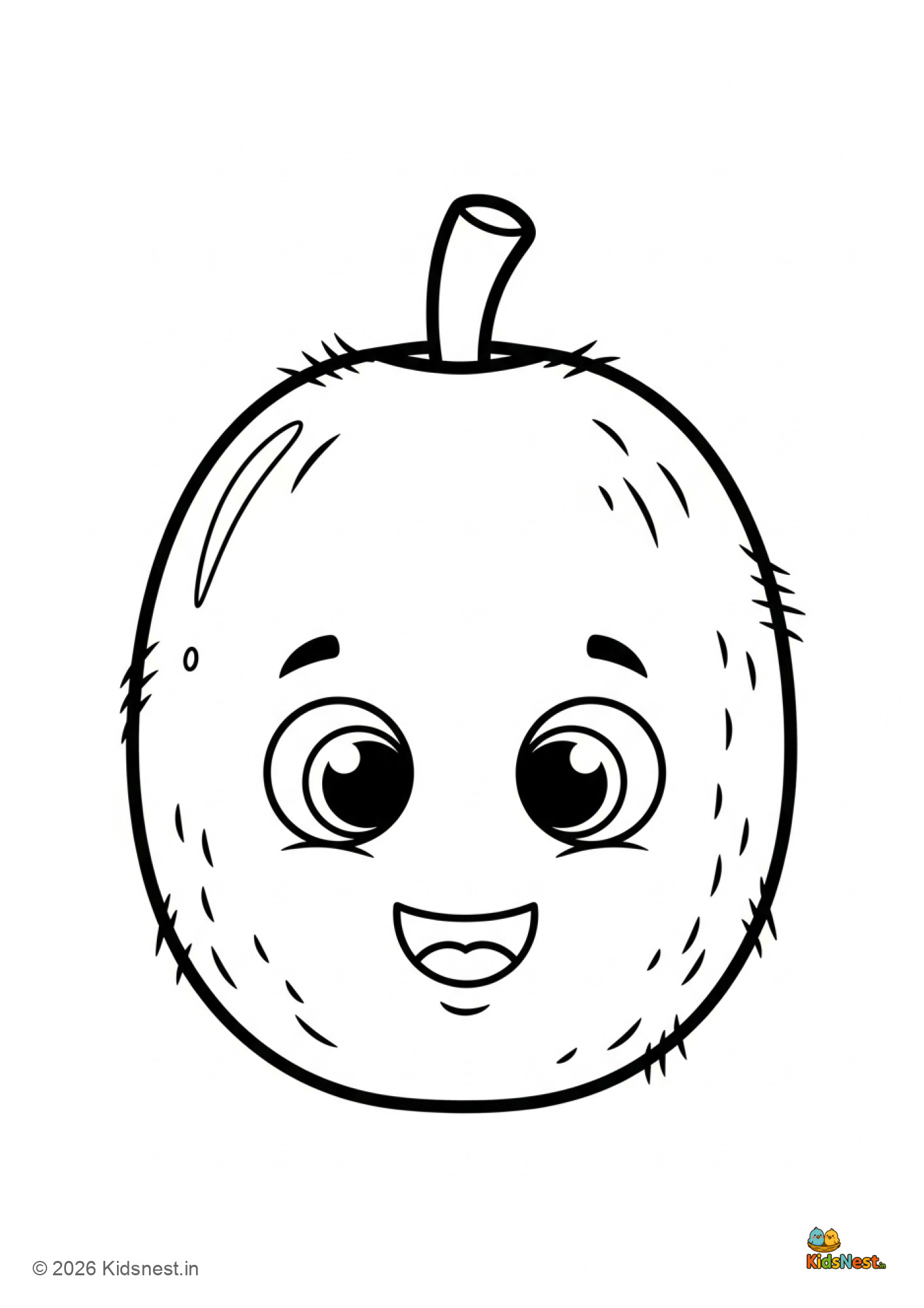 Free Printable Kiwi Coloring Page for Kids | Educational Fun