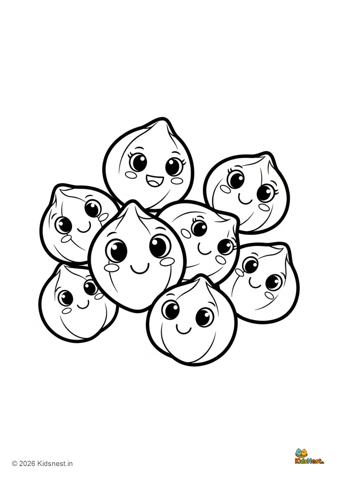Garbanzo Beans Coloring Page | Free Printable for Kids