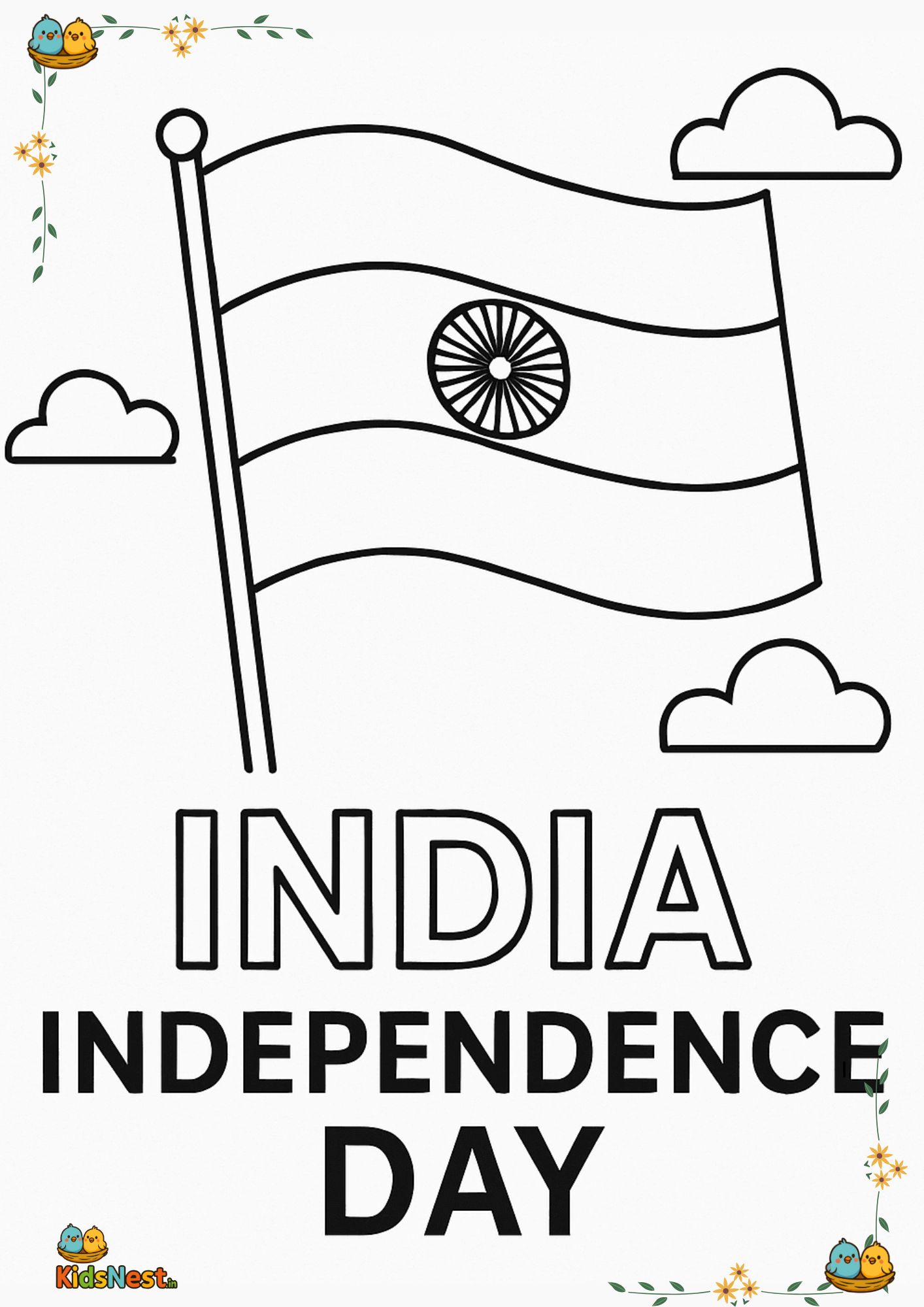 Printable Independence Day Coloring Pages for Kids