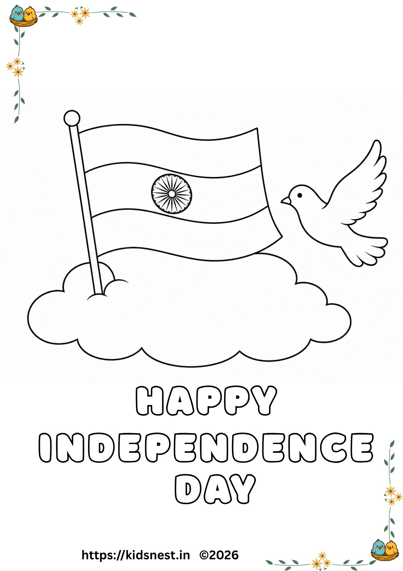 Independence Day Coloring Pages for Kids | Free Printable