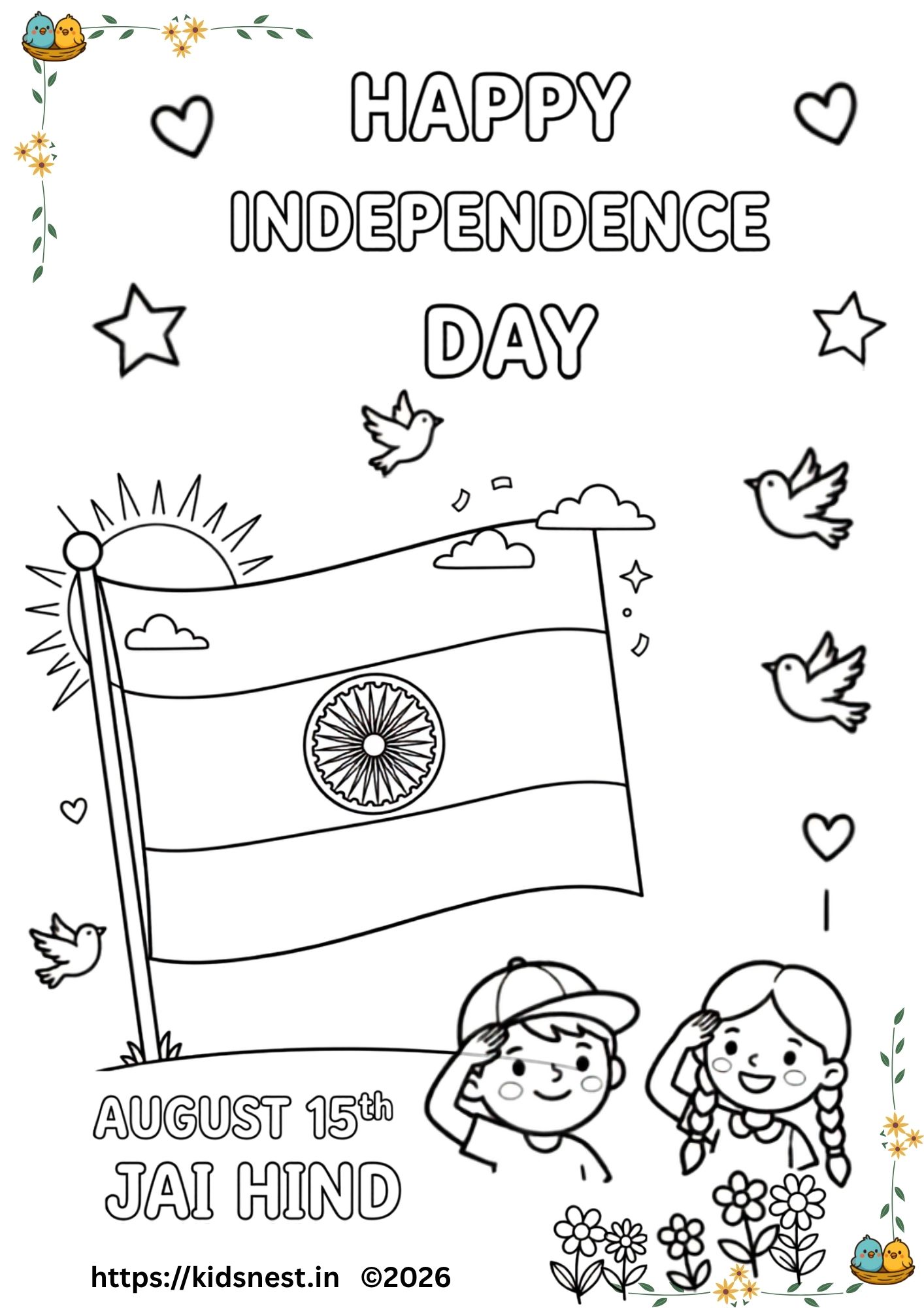 Free Printable Independence Day Coloring Pages for Kids