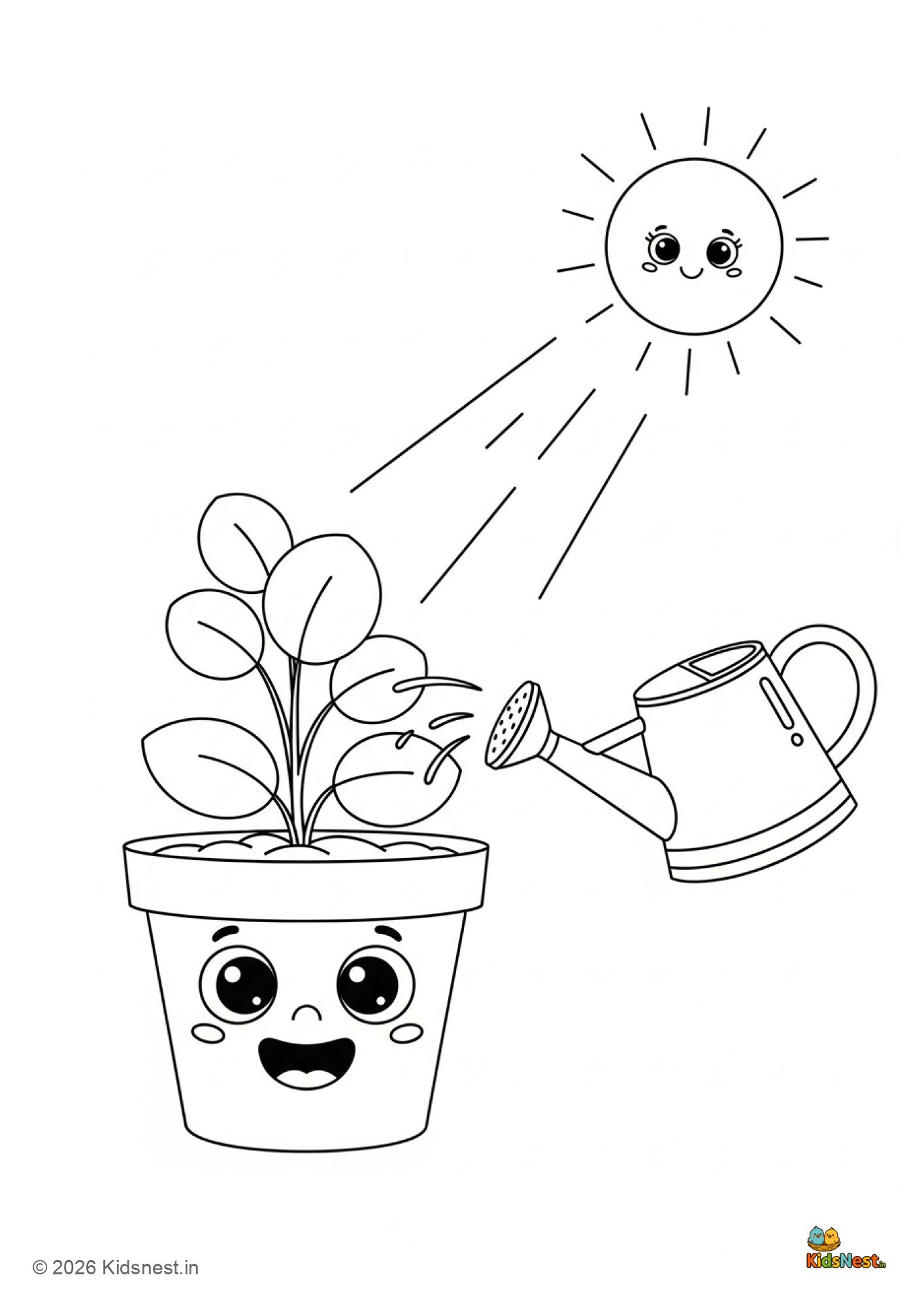 International Day of Plant Health Coloring Page for Kids
