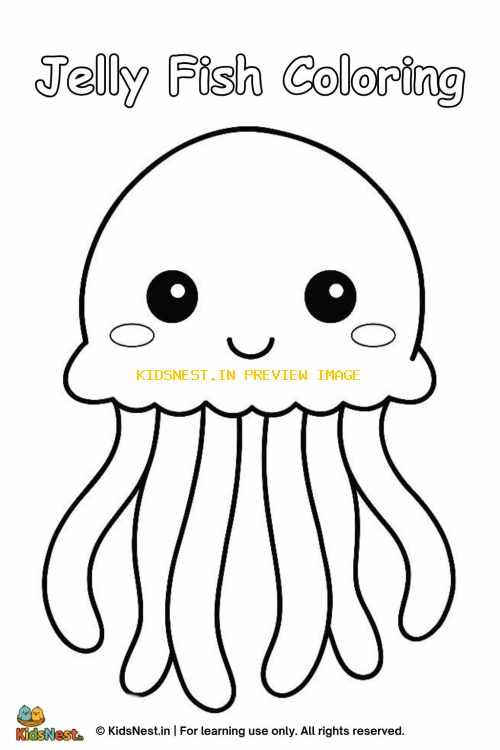 Jellyfish Coloring Page for Kids | Free Printable Activity