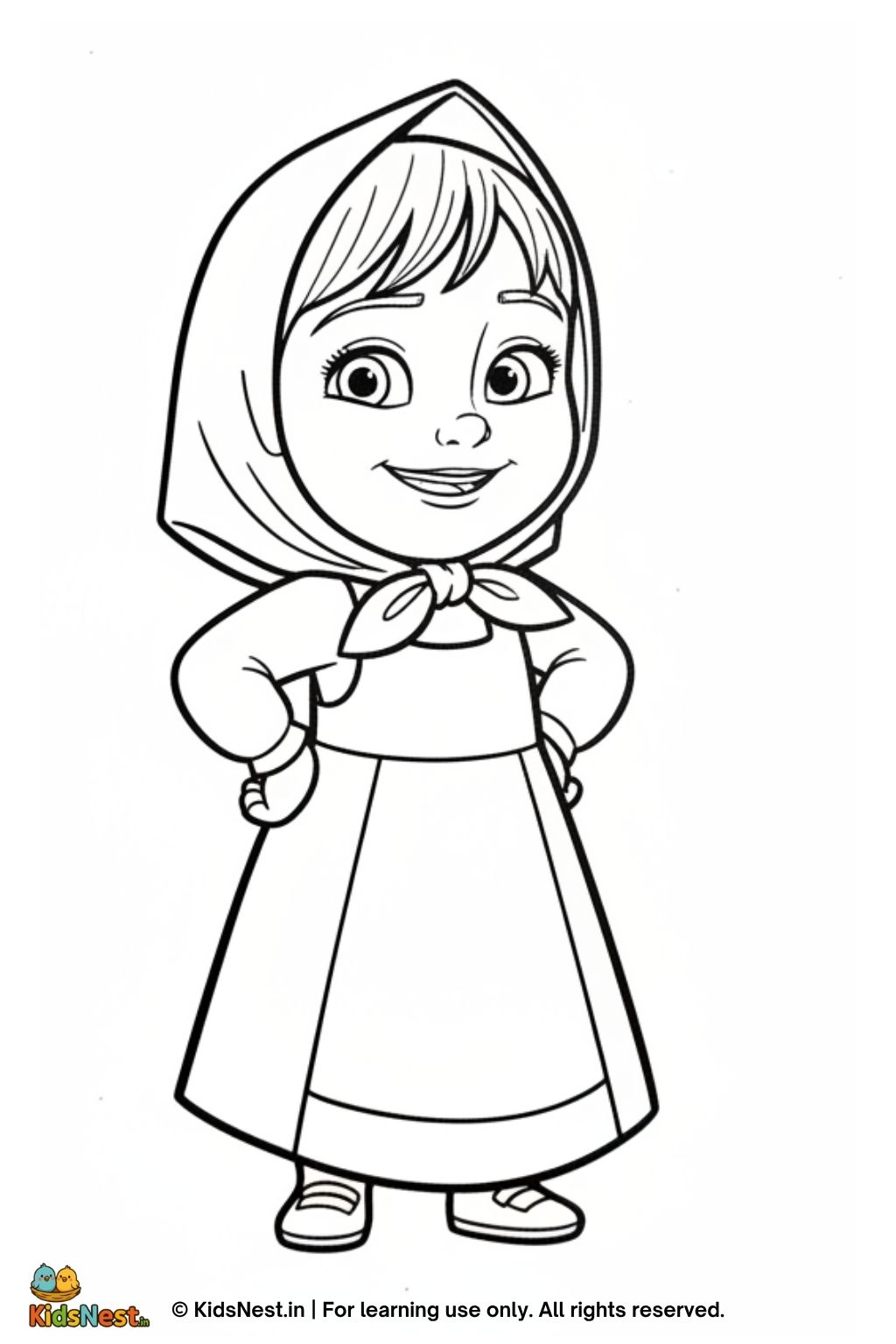 Masha & Bear Coloring Pages for Kids | Free Printables