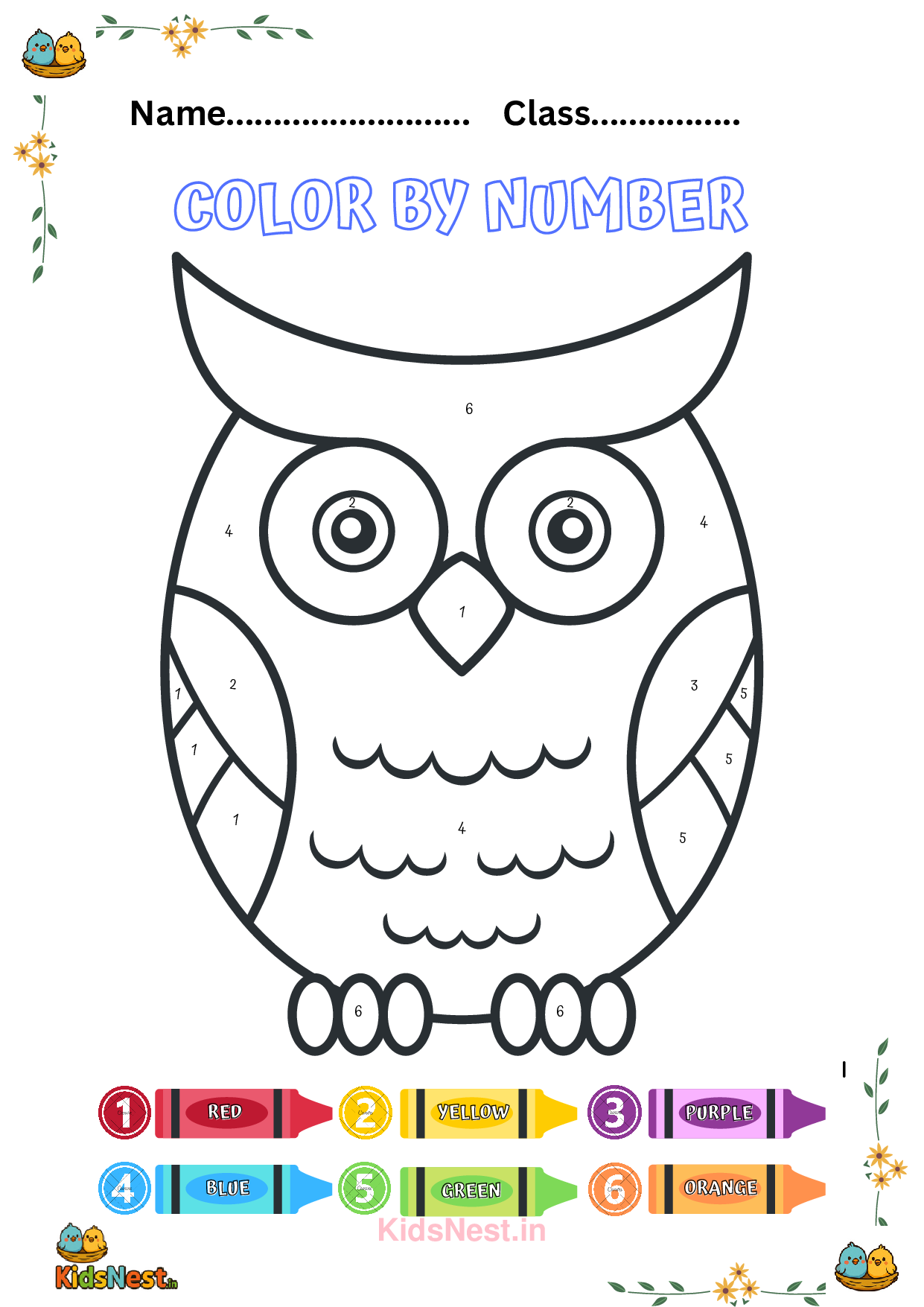 Owl Color Fun: Free Printable Coloring Pages for Kids