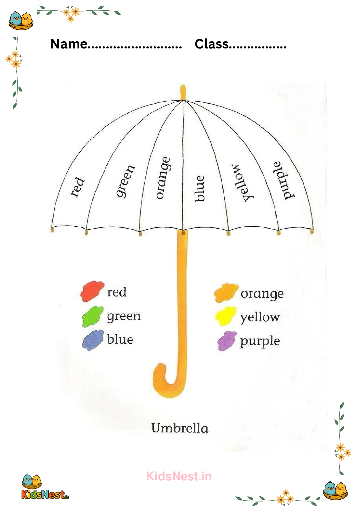 Rainbow Coloring Page | Kids Printable Activity