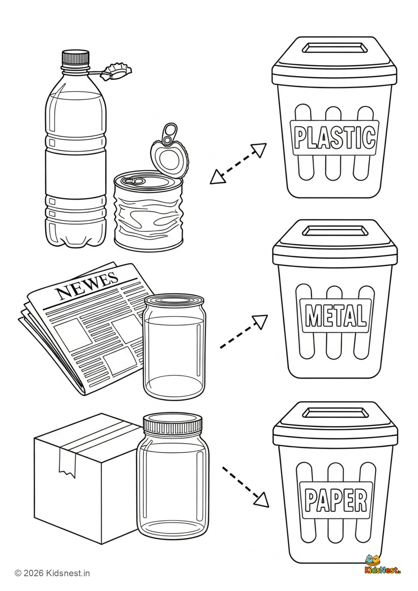 Sorting My Recyclables Worksheet | Fun Recycling Activity