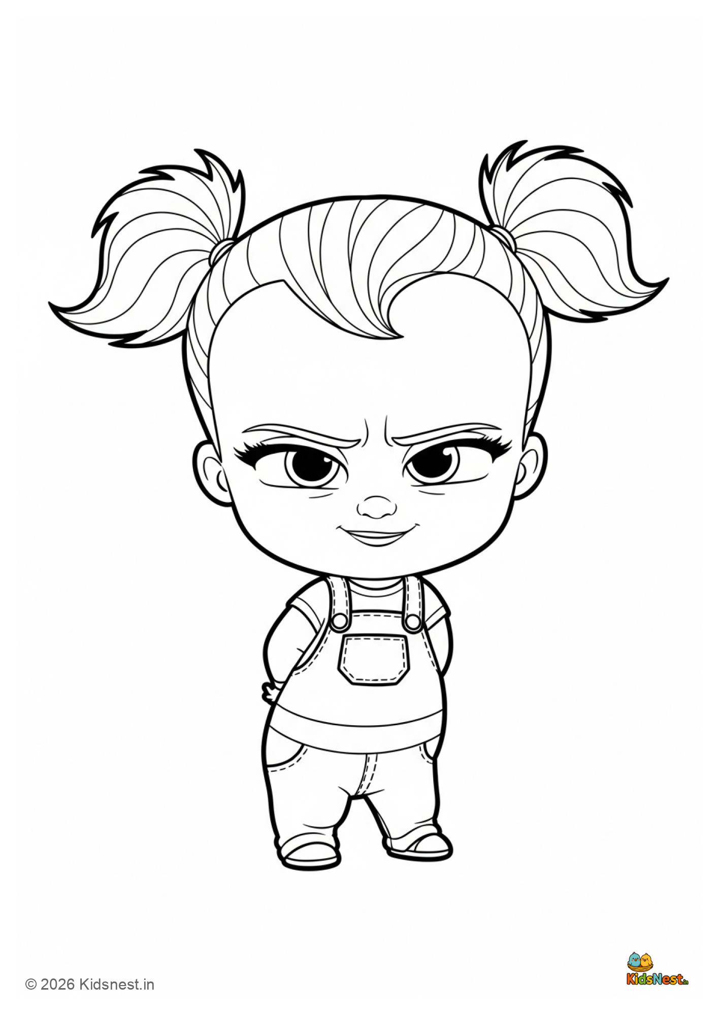 Staci from Boss Baby Coloring Page | Free Printable for Kids