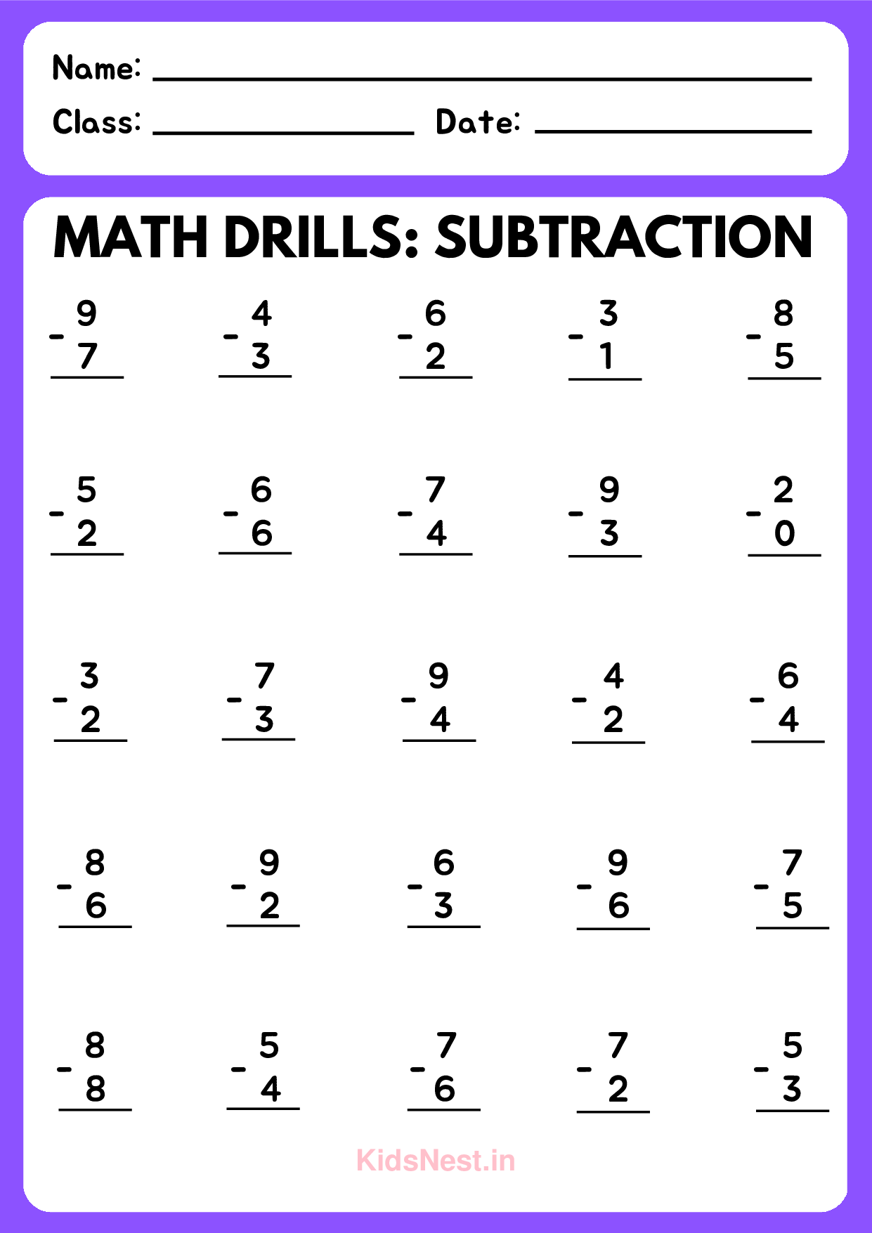 Subtraction Activities & Worksheets for Kids | Free Printables
