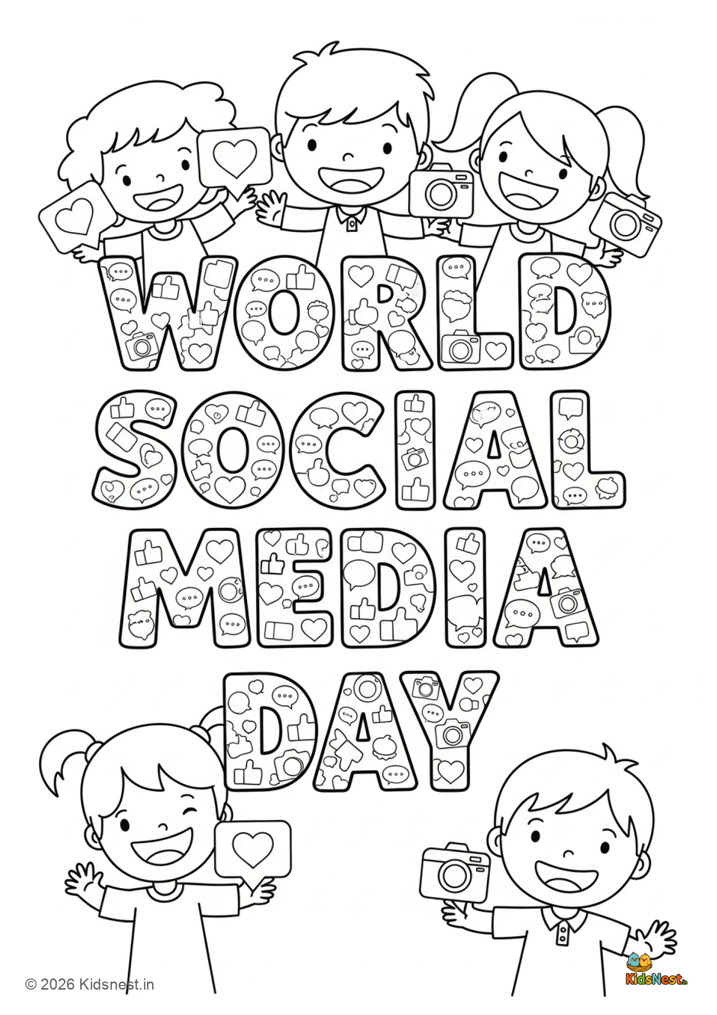 Social Media Day Kids Activities | Free Printables & Worksheets