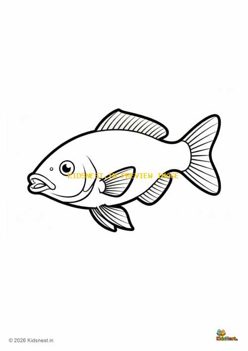 Zebrafish Coloring Page for Kids | Free Printable Worksheet